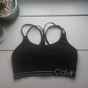 Calvin Klein scrappy sports bra medium